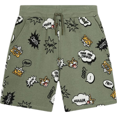 Kenzo Kid's Comic Graphic Sweat Shorts - Olive