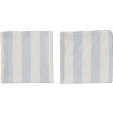 OYOY Striped Cloth Napkin Blue (45x45cm)