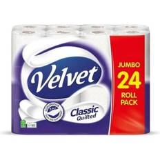 Velvet Classic Quilted 24 Roll Toilet Tissue