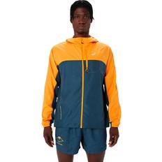 Men - Orange Outerwear Asics Fujitrail Jacket Orange Mens