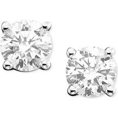 Macy's 0.5ct Stud Earrings - White Gold/Diamonds