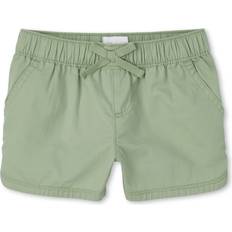 The Children's Place girls Twill Pull on Shorts, Soft Fern