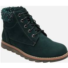Green Boots Lotus 'Drew' Zip-Up Ankle Boots Green