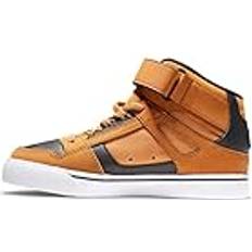 DC Shoes Pure Ev-High-Top Leather For Kids, Gymnastikskor Barn, Wheat Black