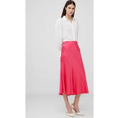 Pink - Women Skirts French Connection Ennis Satin Slip Midi Skirt