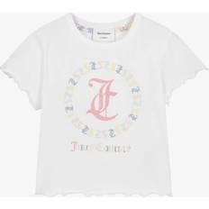 Juicy Couture Girls Bright White Kids Logo-print Cotton-jersey T-shirt 7-16 Years 15-16 Years