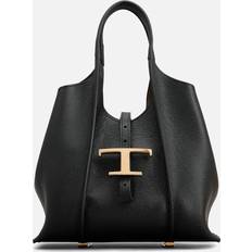 Tod's Mini T Timeless Leather Hobo Bag Black