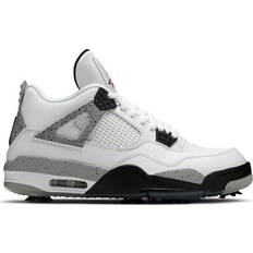 Men - Nike Air Jordan 4 Golf Shoes Nike Air Jordan 4 Golf M - White/Tech Grey/Black/Fire Red