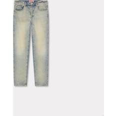 Kenzo Trousers & Shorts Kenzo Drawn Varsity' Slim-fit Bara Jeans Stone Bl Dirty Blue Denim Mens