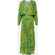 Poupette St Barth Ilona printed maxi dress green