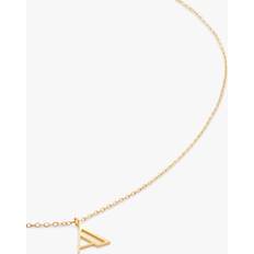 Monica Vinader 14ct Gold Initial Pendant Necklace
