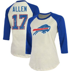 Majestic Threads Womens Josh Allen Bills 3/4 Sleeve T-Shirt Womens White