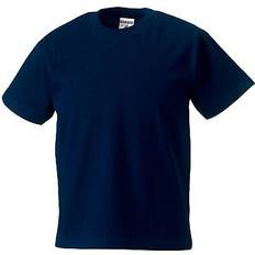 Jerzees 1-2, French Navy Schoolgear Childrens Classic Plain T-Shirt Multicoloured 12-13yrs