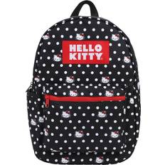 BioWorld Hello Kitty Head and Polka Dots Backpack - Black