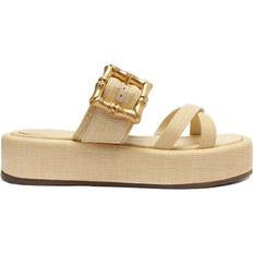 Schutz Women's Lola Flatform Sandals Beige