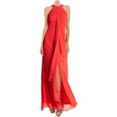 MEGHAN LA Women's Aphrodite Halter Maxi Dress Red