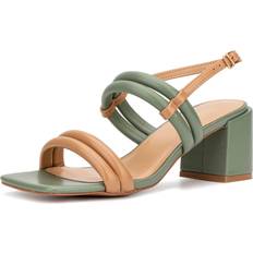 Green Heeled Sandals Torgeis Women's Palm Heels sandals Green