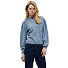 Peppercorn Damen Haze O-neck Pullover Blau