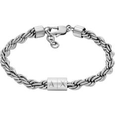 Armani Exchange Stainless Steel Chain Bracelet, One Colour, Men
