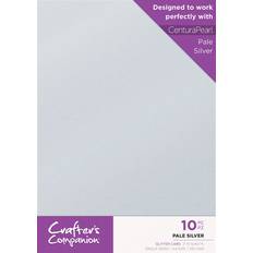 Crafter's Companion Glitter Card Pale Silver 10 Sheets