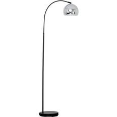 MiniSun Polished Chrome Floor Lamp 152cm