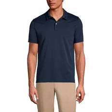 Lands' End Men Polo Shirts Lands' End Men's Pique Polo Shirt, Small, Blue