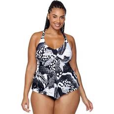 Raisins Curve Raisins Curve Trendy Plus Aviva Racerback Tankini Top Black