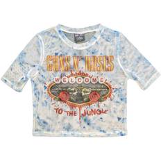 Guns N' Roses Welcome To The Jungle Mesh Crop Top White