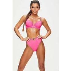 Gold Swimwear Ann Summers Riviera High Waisted Bikini Bottom, 8, Pink