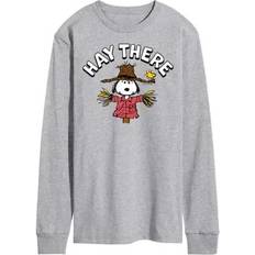 Peanuts Airwaves Men's Hay There T-shirt Gray