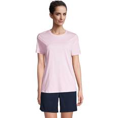 Lands' End Women Tops Lands' End Women's Short Sleeve Feminine Fit Essential T-shirt Ice pink