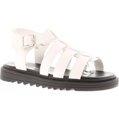 Miss Riot Girls Gladiator Style Fashion Sandals White