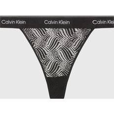 Black Knickers Calvin Klein String Mit Spitze, Größe