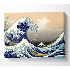 Wallart-Direct Hokusai A Big Wave Off Kanagawa Blue Wall Decor