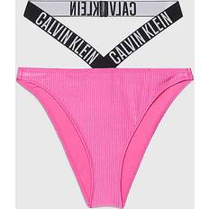 Calvin Klein Women Bikinis Calvin Klein High Leg Bikini Bottoms Intense Power Pink