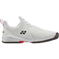 9.5 Racket Sport Shoes Yonex Power Cushion Sonicage 3 M - White/Red