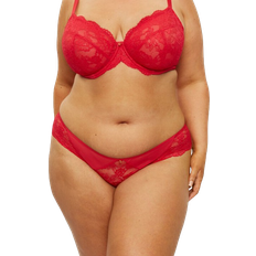 Bras Ann Summers Sexy Lace Planet Fuller Bust Non Padded Plunge Bra - Red