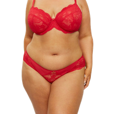 Ann Summers Sexy Lace Planet Fuller Bust Non Padded Plunge Bra - Red