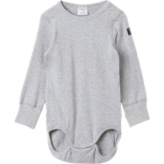 Polarn O. Pyret Baby's Bodysuit - Gray Melange