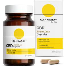 Cannaray CBD Capsules 200mg 20 pcs