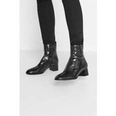 LTS Block Heel Boots Black