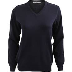 Kustom Kit Ladies Arundel Long Sleeve V-Neck Sweater KK353 Colour: Nav