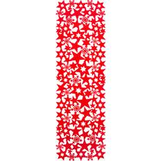 Red Cloths & Tissues Felt Runner Star Tablecloth Red