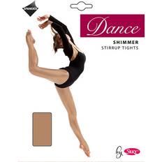 Silky Girls Dance Shimmer Stirrup Tights 1 Pair 9-11 Years Toast