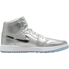 Men - Silver Golf Shoes Nike Air Jordan 1 High G NRG M - Metallic Silver/Photon Dust/White