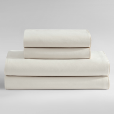 Calvin Klein Pearl Edge 300 Thread Count Bed Sheet White