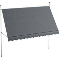 Metal Awnings OutSunny Manual Retractable Awning