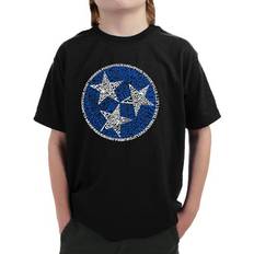 LA Pop Art Kid's Word Tennessee Tristar T-shirt - Black