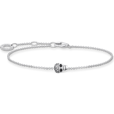 Thomas Sabo Skull Bracelet - Silver/Black/Transparent