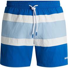 Clothing BOSS Fully lined swim shorts with colour-blocking Blue